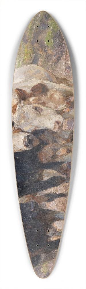 Heinrich Von Zgel - Hirte mit Jungrindern 39.3 inch art pintail longboard deck