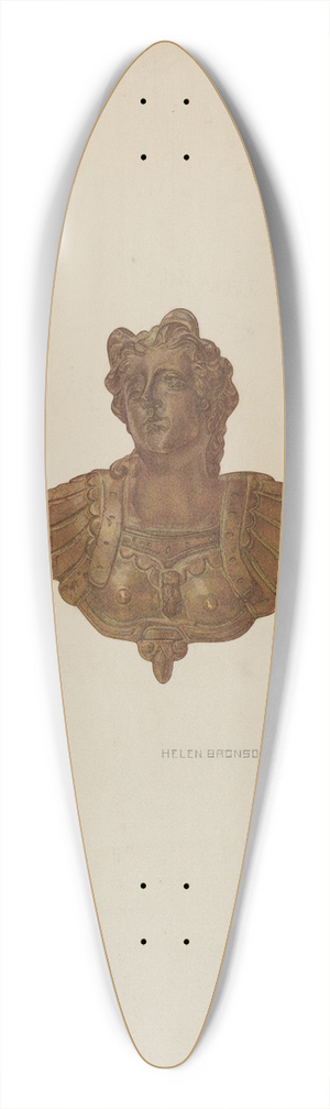 Helen Bronson - Mirror Support  Lady Bust 39.3 inch art pintail longboard deck