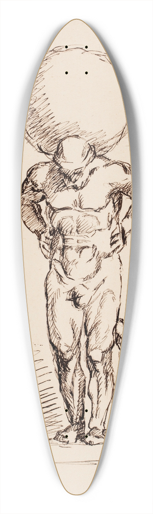 Helene Schjerfbeck - Atlas -veistos 39.3 inch art pintail longboard deck