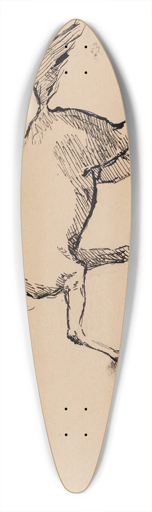 Helene Schjerfbeck - Hevonen, luonnos 39.3 inch art pintail longboard deck