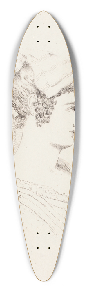Helene Schjerfbeck - Naisen profiili 39.3 inch art pintail longboard deck