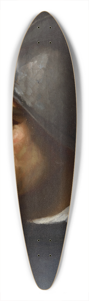 Helene Schjerfbeck - Warrior In Helmet 39.3 inch art pintail longboard deck