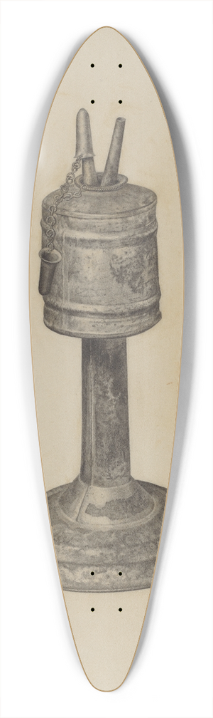 Helen Hobart - Camphene Lamp 39.3 inch art pintail longboard deck