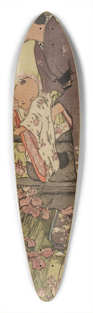 Helen Hyde - A Day in June 39.3 inch art pintail longboard deck