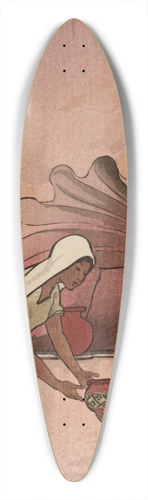Helen Hyde - A Mexican Rebecca 39.3 inch art pintail longboard deck