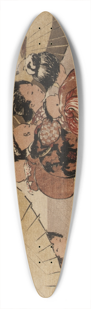 Helen Hyde - A Summer Shower 39.3 inch art pintail longboard deck