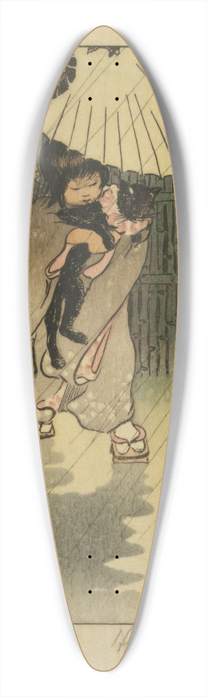 Helen Hyde - Honorable Mr cat 39.3 inch art pintail longboard deck