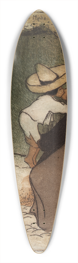 Helen Hyde - In Mexico 39.3 inch art pintail longboard deck