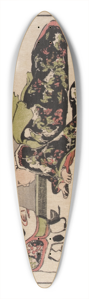 Helen Hyde - The Puppy-cat and the Baby 39.3 inch art pintail longboard deck
