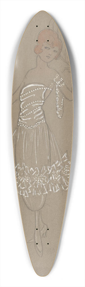 Helen Marguerite O'Kane - Miss Sanderson. 39.3 inch art pintail longboard deck