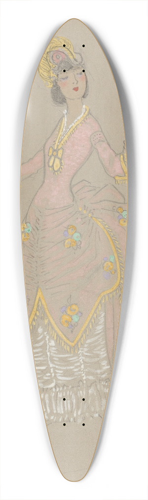 Helen Marguerite O'Kane - Miss Thomas 39.3 inch art pintail longboard deck