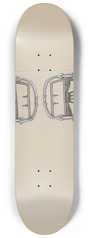 Charles Criswell - Mans Shoe Buckle 8.25 inch art skate deck