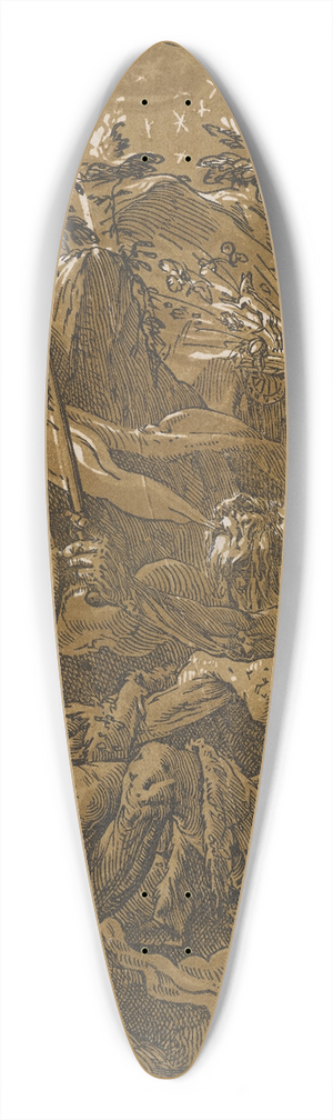 Hendrick Goltzius - Demogorgon in der Hhle der Unendlichkeit 39.3 inch art pintail longboard deck