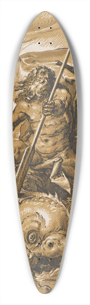 Hendrick Goltzius - Oceanus 39.3 inch art pintail longboard deck