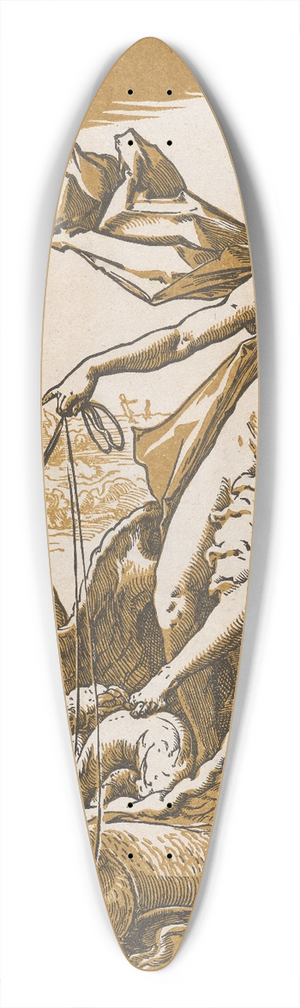 Hendrick Goltzius - Thetis 39.3 inch art pintail longboard deck