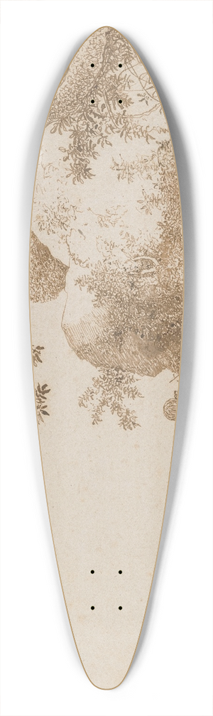 Hendrik Cornelisz. Vroom - Mountain Landscape with a Distant View Behind 39.3 inch art pintail longboard deck