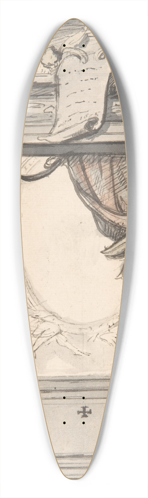 Hendrik-Frans Verbruggen - Design for an altar 39.3 inch art pintail longboard deck