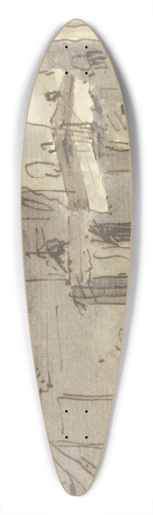 Hendrik Spilman - Gesellschaft in einem Zimmer mit Kamin 39.3 inch art pintail longboard deck