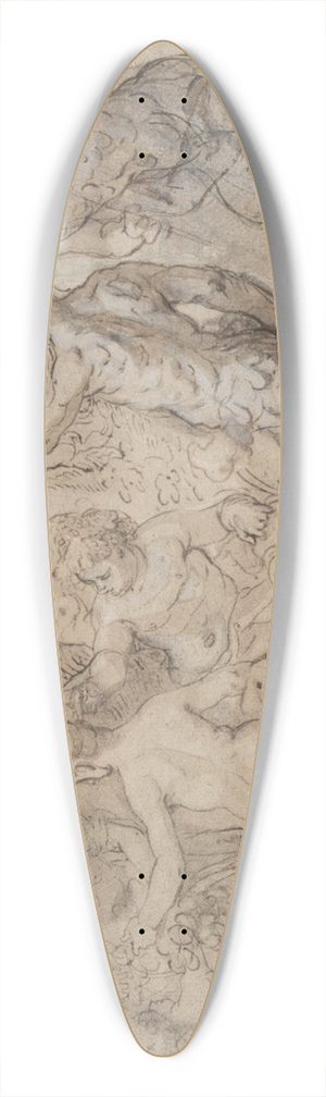Hendrik van Balen - Bacchus, Venus, andCeres 39.3 inch art pintail longboard deck