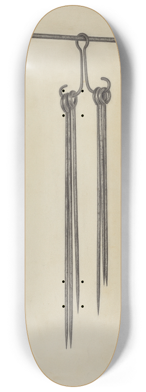 Charles Cullen - Skewers and Holder 8.25 inch art skate deck
