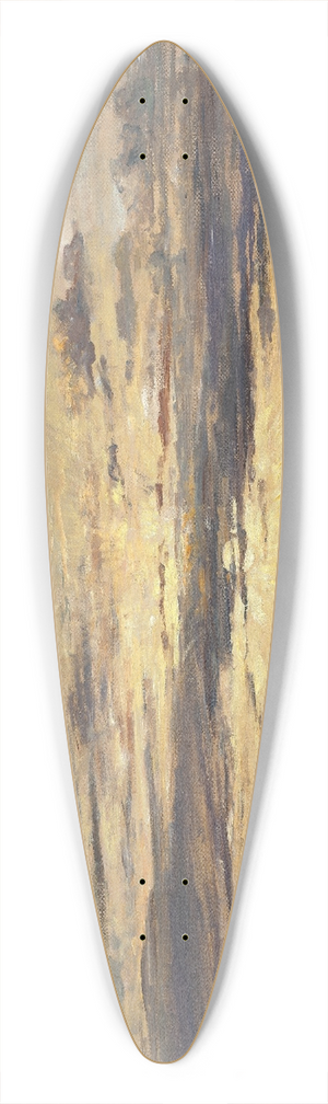 Hendrik Willem Mesdag - Sunset at Scheveningen  A Fleet of Fishing Vessels at Anchor 39.3 inch art pintail longboard deck