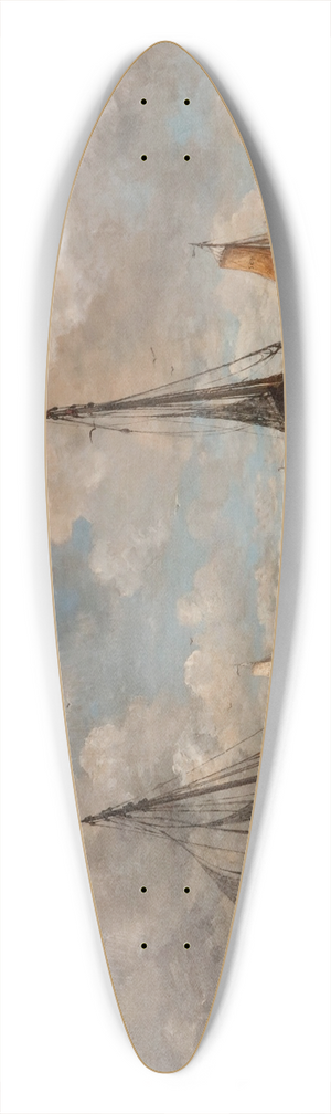 Hendrik Willem Mesdag - The casting of the anchor 39.3 inch art pintail longboard deck Hendrik Willem Mesdag - The casting of the anchor 39.3 inch art pintail longboard deck