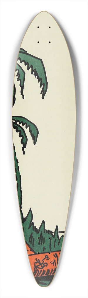 Hendrik Willem Van Loon - The key of stone 39.3 inch art pintail longboard deck