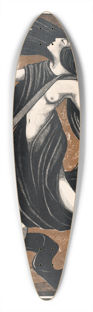 Henk Schilling - Danseres met draperien 39.3 inch art pintail longboard deck
