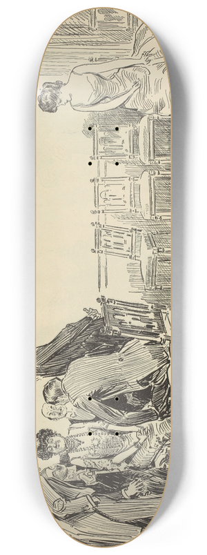 Charles Dana Gibson - $$$$$ 8.25 inch art skate deck Charles Dana Gibson - $$$$$ 8.25 inch art skate deck