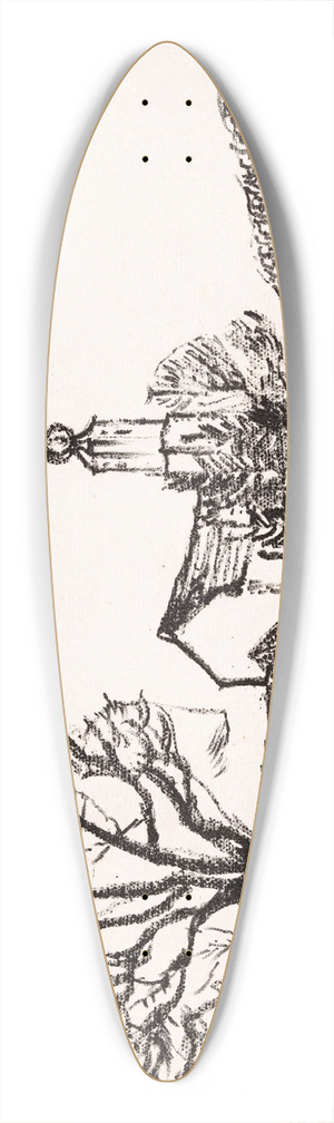 Henri Braakensiek - Bernried 39.3 inch art pintail longboard deck