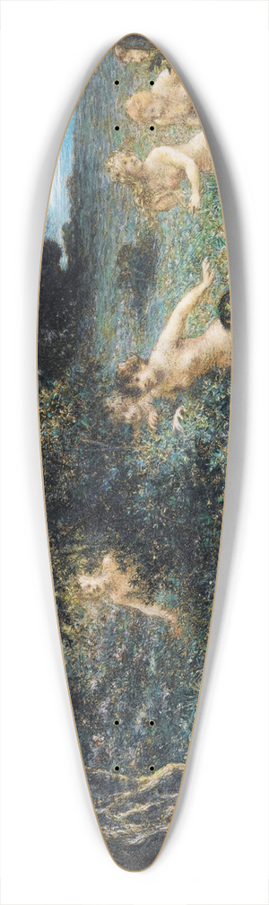 Henri Camille Danger - Cupid Asleep 39.3 inch art pintail longboard deck