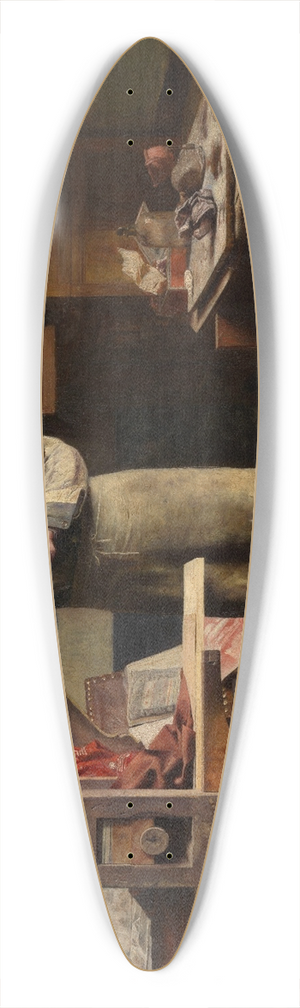 Henri de Braekeleer - The Plate Printer 39.3 inch art pintail longboard deck