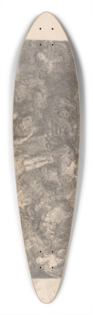Henri de Groux - Christus aan het kruis 39.3 inch art pintail longboard deck
