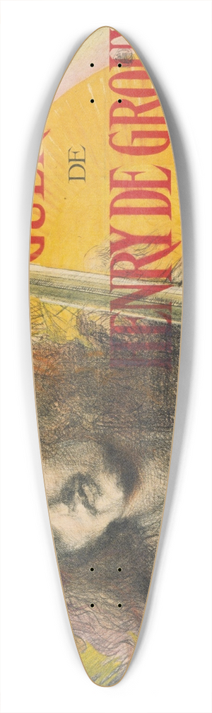 Henri de Groux - Exposition de loeuvre de guerre de Henry de Groux 39.3 inch art pintail longboard deck