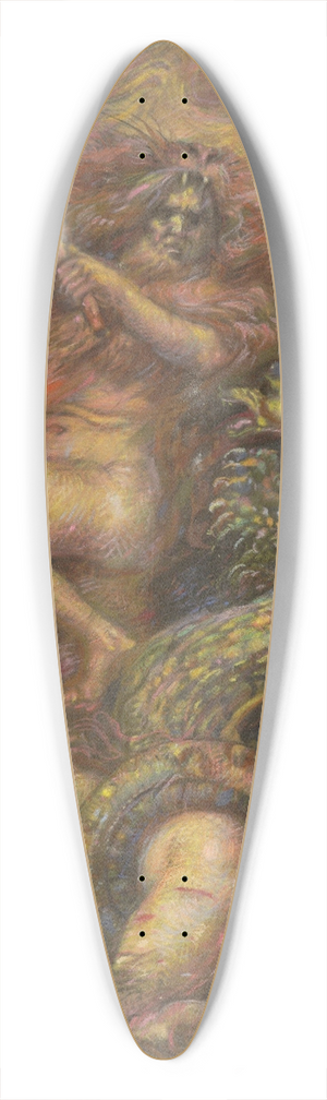 Henri de Groux - The Battle of Hercules and the Hydra 39.3 inch art pintail longboard deck
