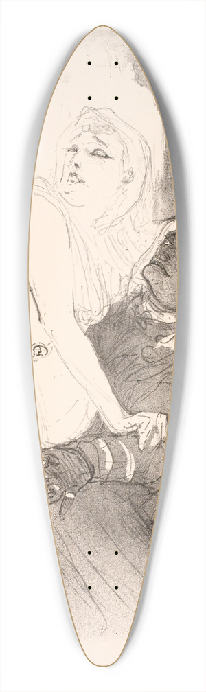 Henri de Toulouse-Lautrec - A la Renaissance, Sarah Bernhardt dans Phdre 39.3 inch art pintail longboard deck Henri de Toulouse-Lautrec - A la Renaissance, Sarah Bernhardt dans Phdre 39.3 inch art pintail longboard deck