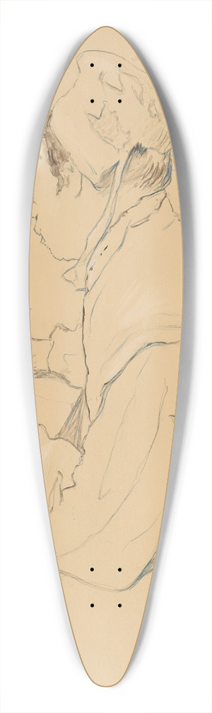 Henri de Toulouse-Lautrec - A Saint-Lazare 39.3 inch art pintail longboard deck