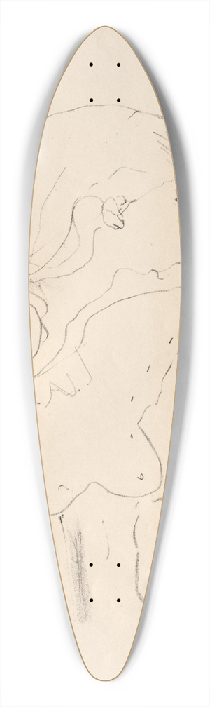 Henri de Toulouse-Lautrec - Cassive 39.3 inch art pintail longboard deck