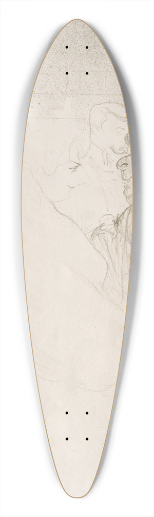 Henri de Toulouse-Lautrec - Ida Heath at the Bar 39.3 inch art pintail longboard deck Henri de Toulouse-Lautrec - Ida Heath at the Bar 39.3 inch art pintail longboard deck