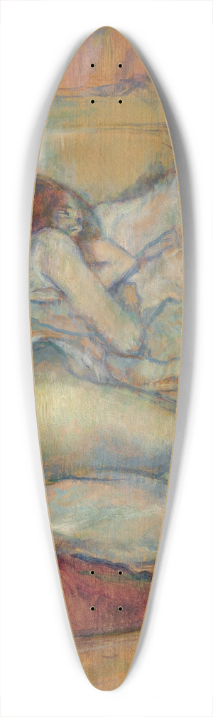 Henri de Toulouse-Lautrec - Le Lit 39.3 inch art pintail longboard deck