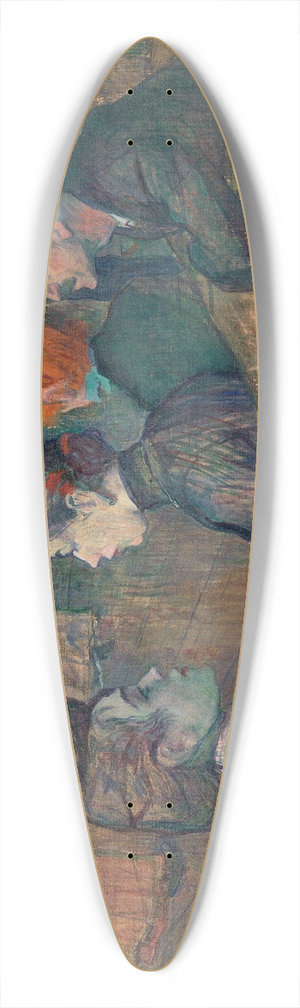 Henri de Toulouse-Lautrec - Moulin de la Galette 39.3 inch art pintail longboard deck
