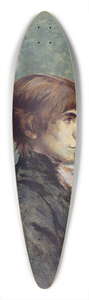 Henri de Toulouse-Lautrec - Portrait of Jeanne Wenz 39.3 inch art pintail longboard deck