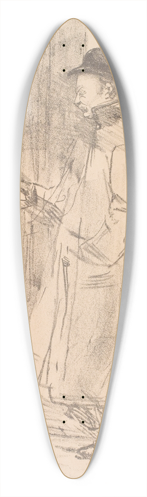 Henri de Toulouse-Lautrec - Programme du Bnfice Gmier 39.3 inch art pintail longboard deck