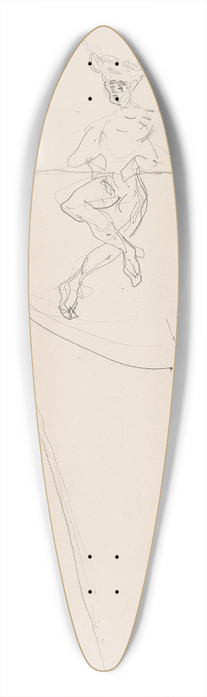 Henri de Toulouse-Lautrec - Sur la corde 39.3 inch art pintail longboard deck