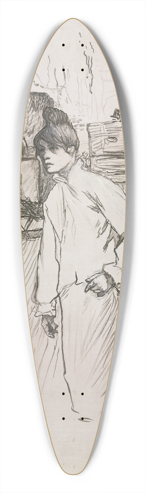 Henri de Toulouse-Lautrec - The Laundress 39.3 inch art pintail longboard deck