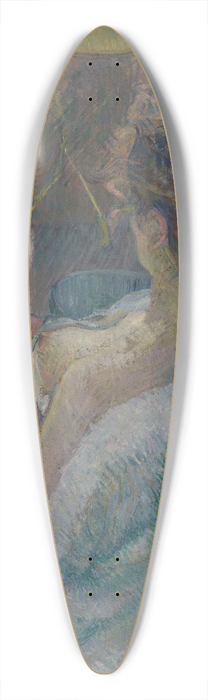 Henri de Toulouse-Lautrec - The Model Resting 39.3 inch art pintail longboard deck