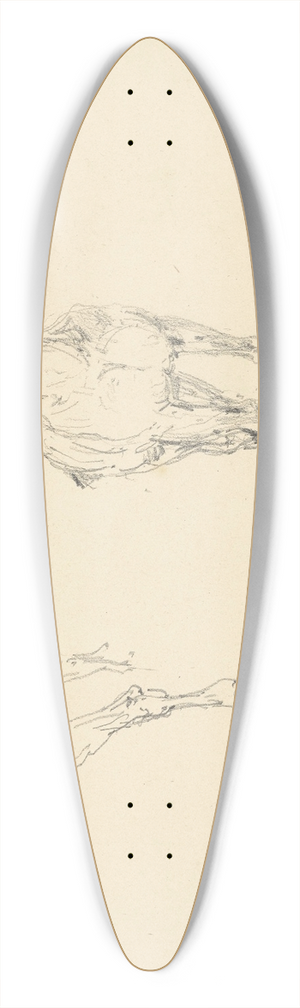 Henri de Toulouse-Lautrec - tude de chevaux 39.3 inch art pintail longboard deck Henri de Toulouse-Lautrec - tude de chevaux 39.3 inch art pintail longboard deck