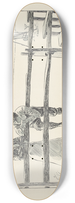 Charles Dana Gibson - Advice to beginners 8.25 inch art skate deck