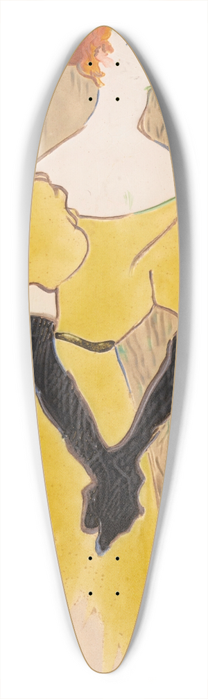 Henri de Toulouse-Lautrec - Yvette Guilbert 39.3 inch art pintail longboard deck