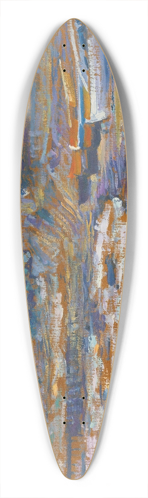 Henri-Edmond Cross - Bateaux chous Au Lavandou 39.3 inch art pintail longboard deck Henri-Edmond Cross - Bateaux chous Au Lavandou 39.3 inch art pintail longboard deck